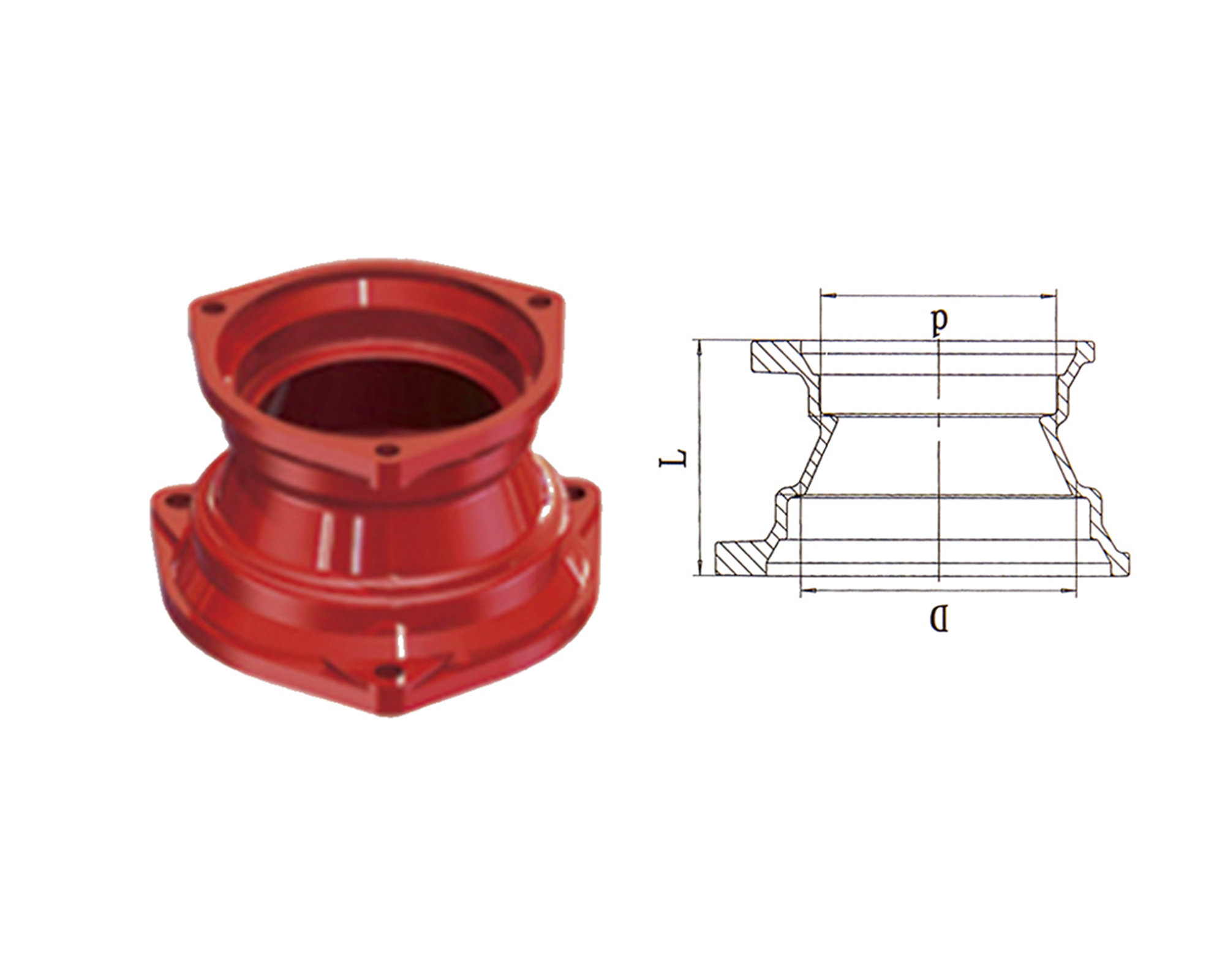 B-Type Reducing Connector product view