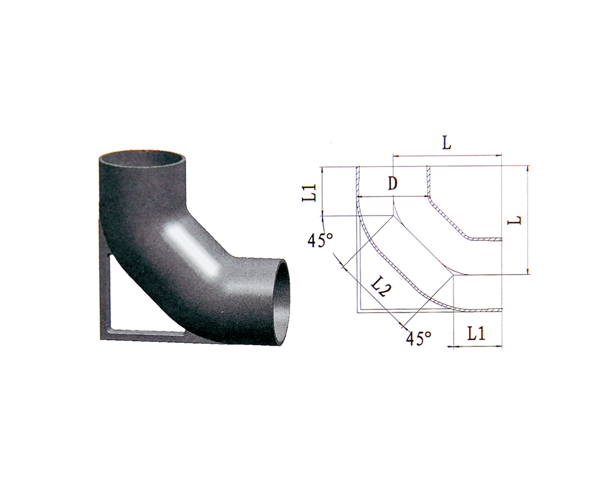 W1 Duckfoot Support Bend product photograph and diagram