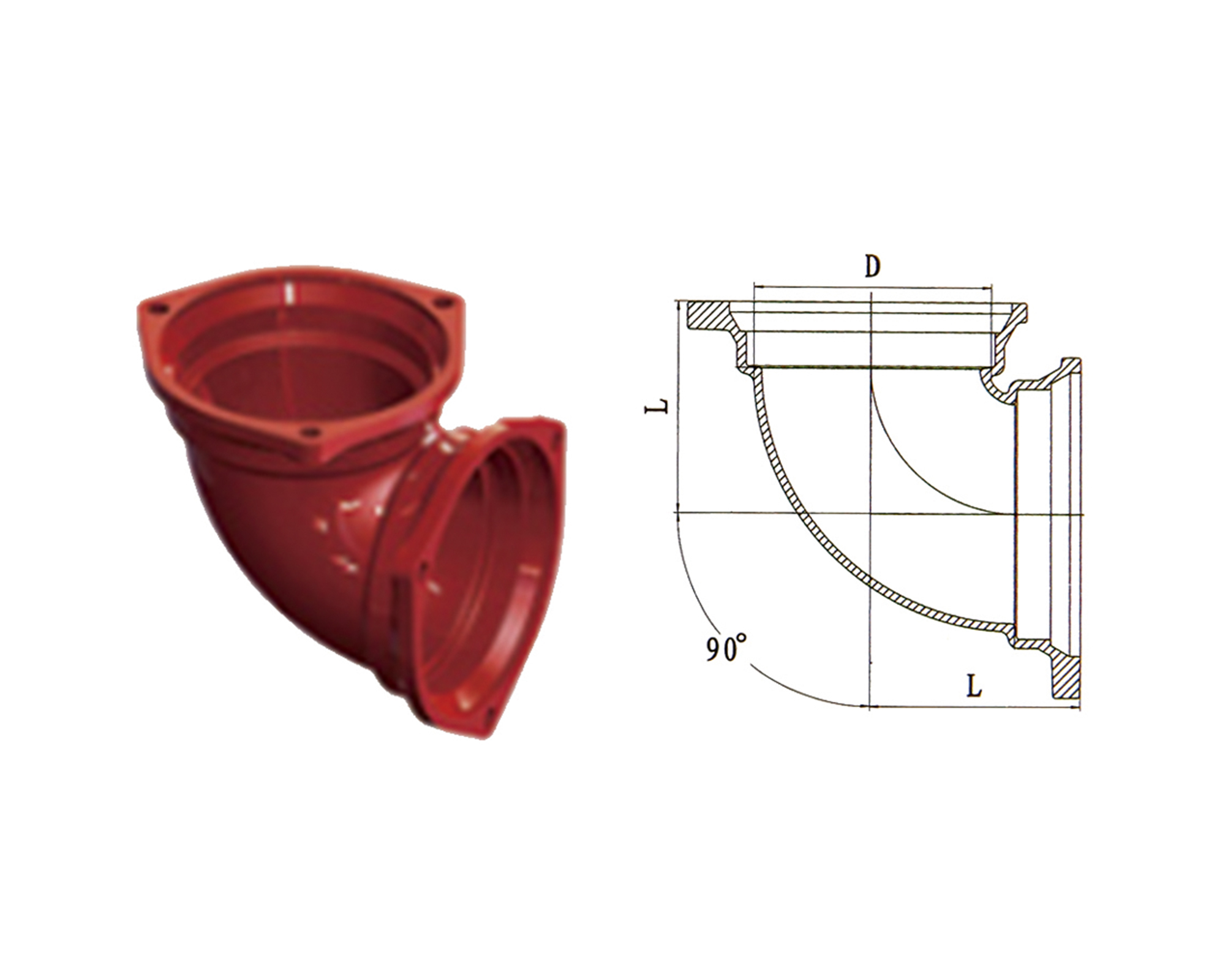 B-Type 90° Elbow product view