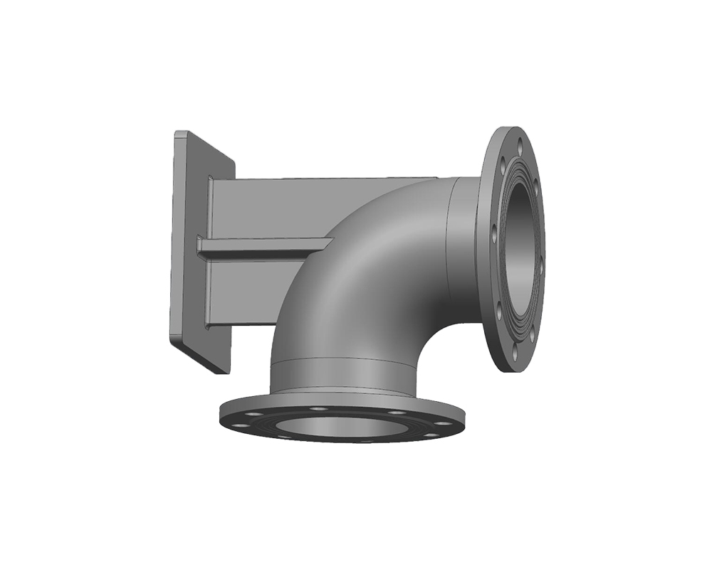 Double-Flanged 90° Duckfoot Bend photo 2