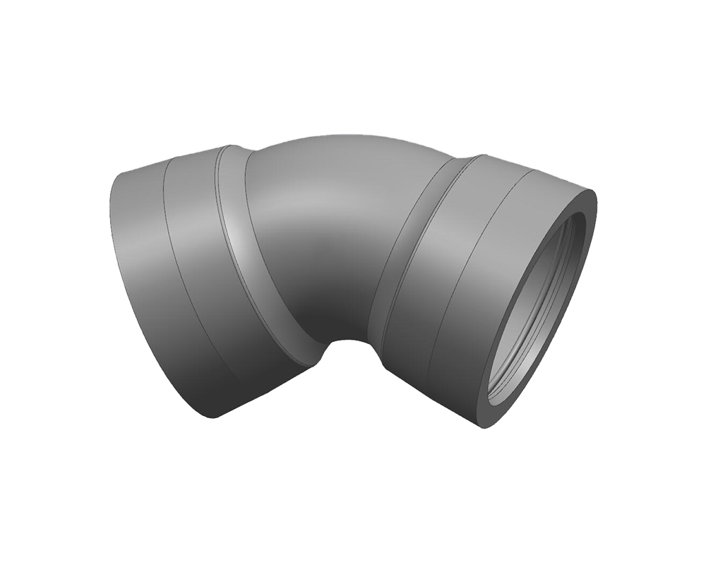 Double-Socket 45° Bend product photograph