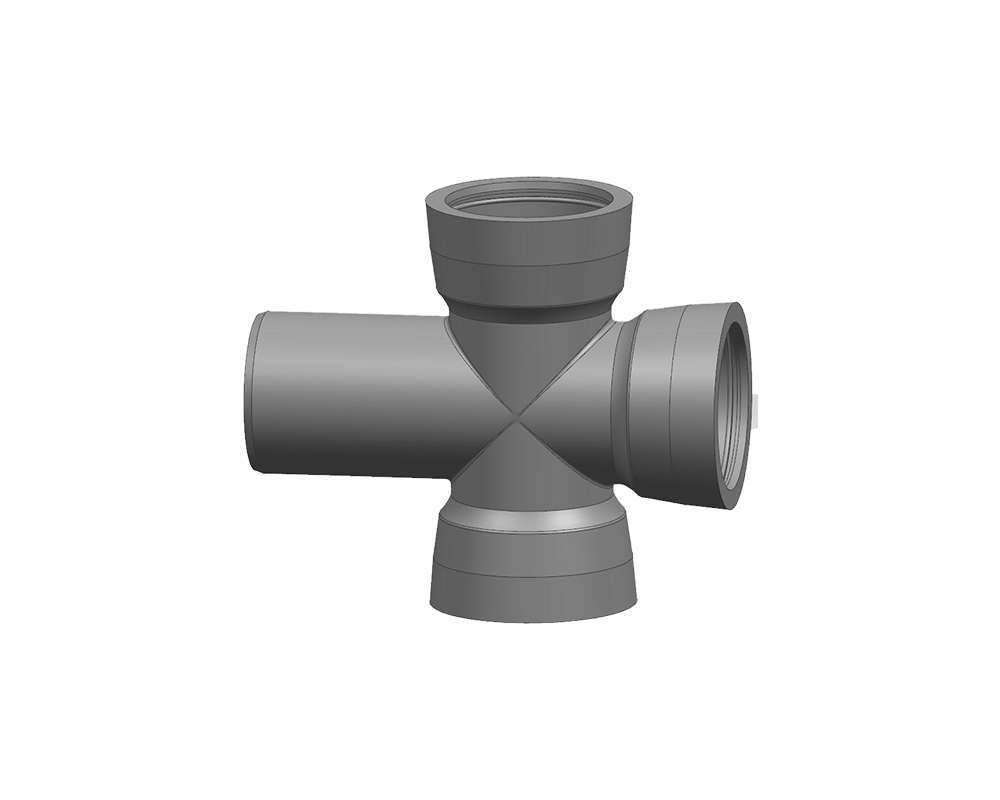 Socket-and-Spigot Double-Socket Cross product photograph