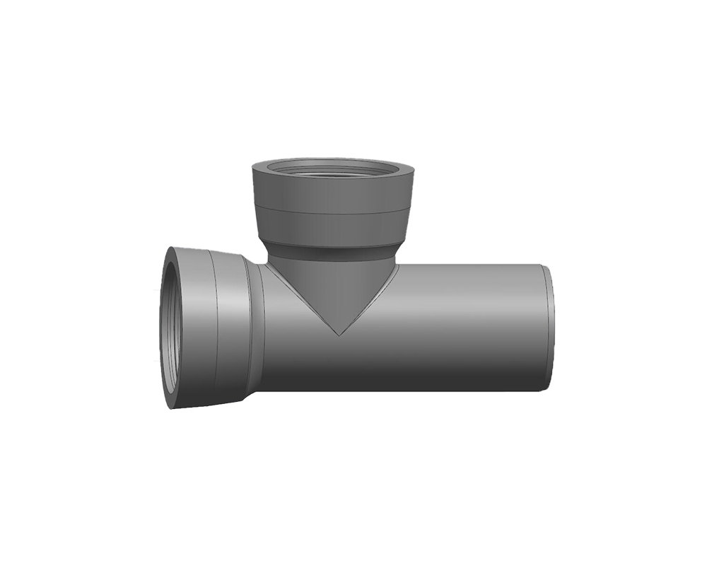 Socket-and-Spigot Tee with Socket Branch product photograph